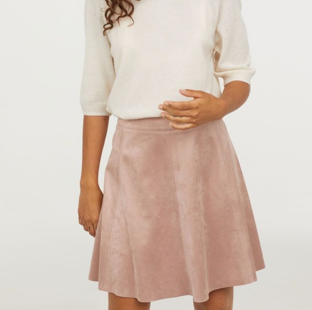 H&M Faux Suede Skirt